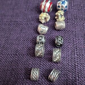 READ DISCRIPTION Chamilia Charms With Two Pairs Of Earrings